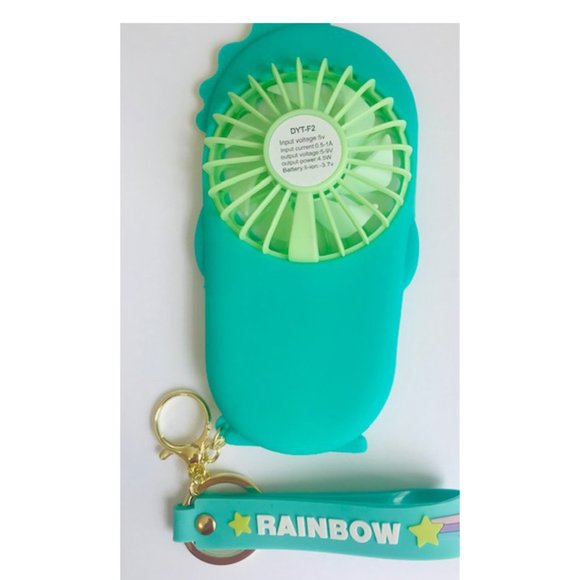 Green - Lovely Mini Portable Pocket USB Fan - Picture 3 of 7